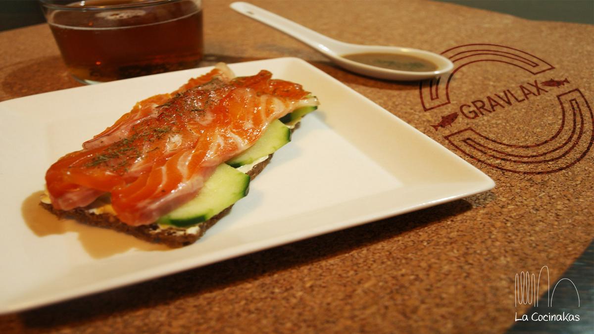 Gravlax salmón marinado