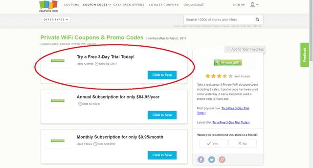 wifi gratuito con cupones
