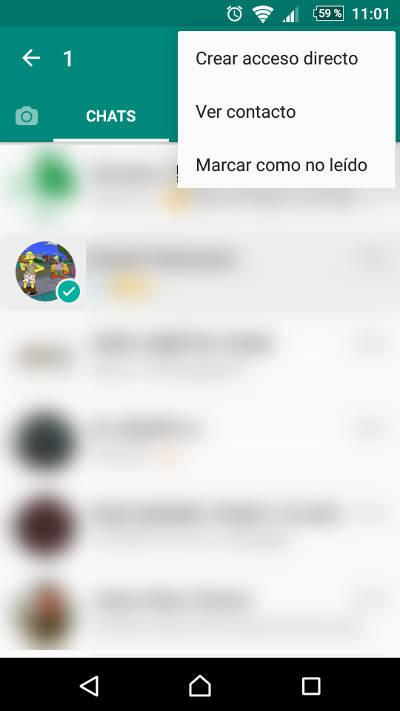 acceso directo chat whatsapp
