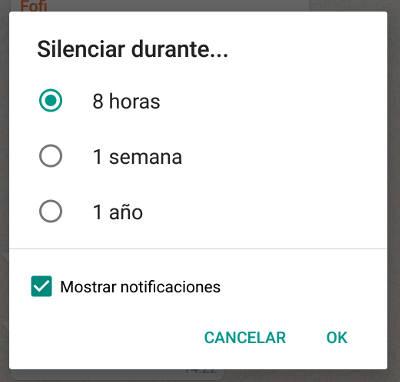 truco silenciar grupo de whatsapp