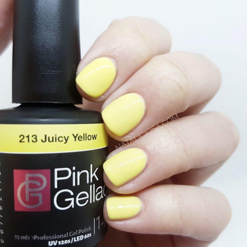 Swatches Juicy Yellow Pink Gellac Candy Couture