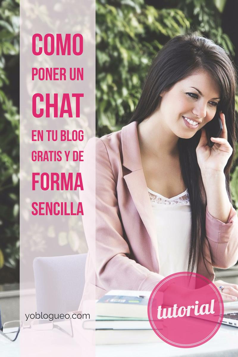 Como poner un chat en tu blog gratis