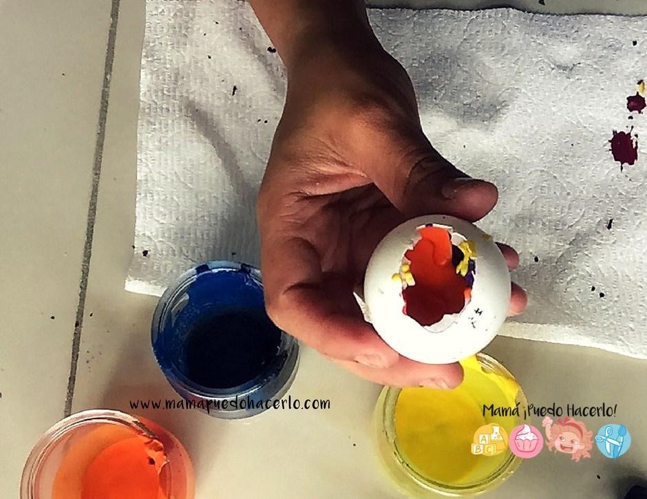 Huevo Multicolor de Crayones Reciclados