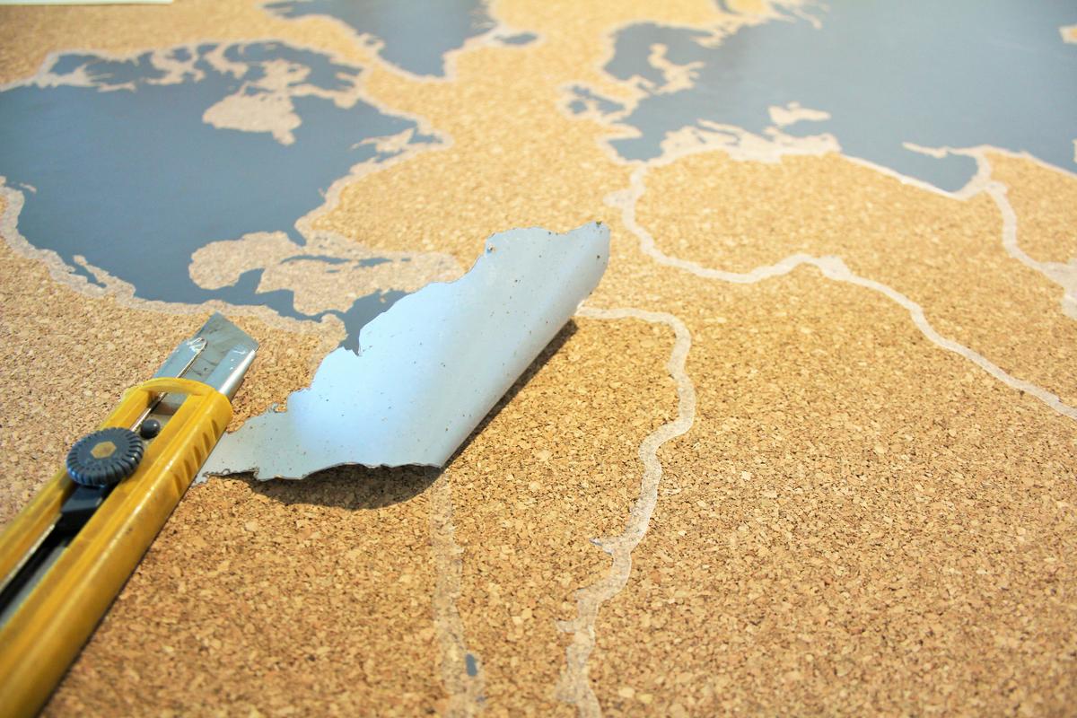 DIY Mapa mundi de corcho