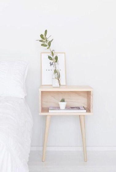 Redecorar un dormitorio de estilo nórdico mesita de noche