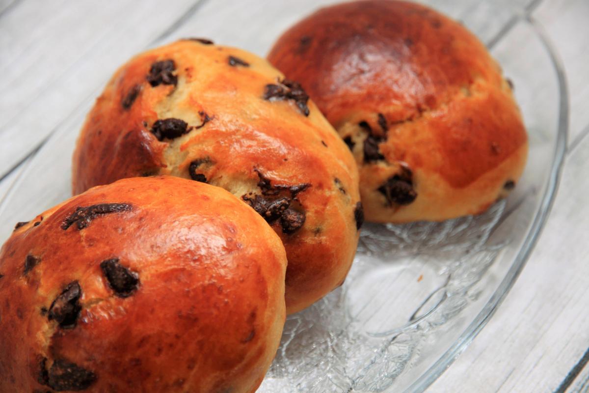 bollitos de leche con chocolate
