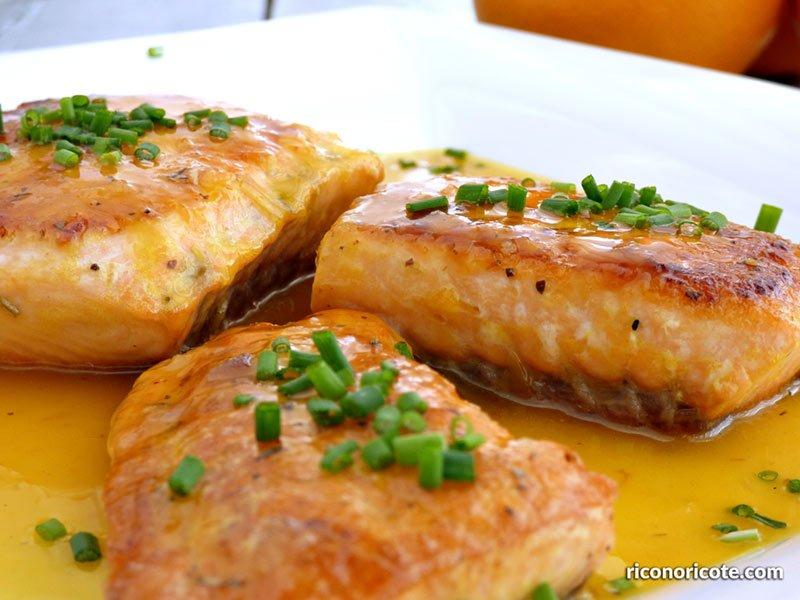 Salmón a la naranja