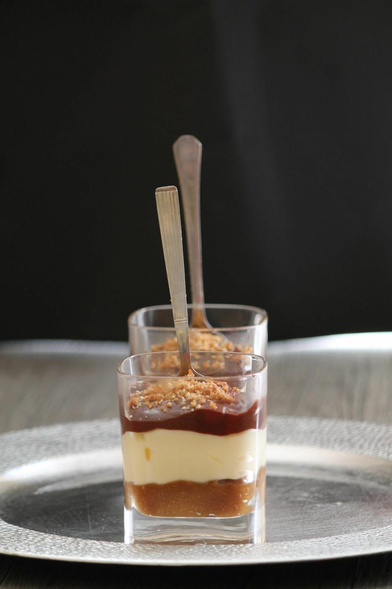 Vasitos de chocolate y avellana - recetas de postres en vasito