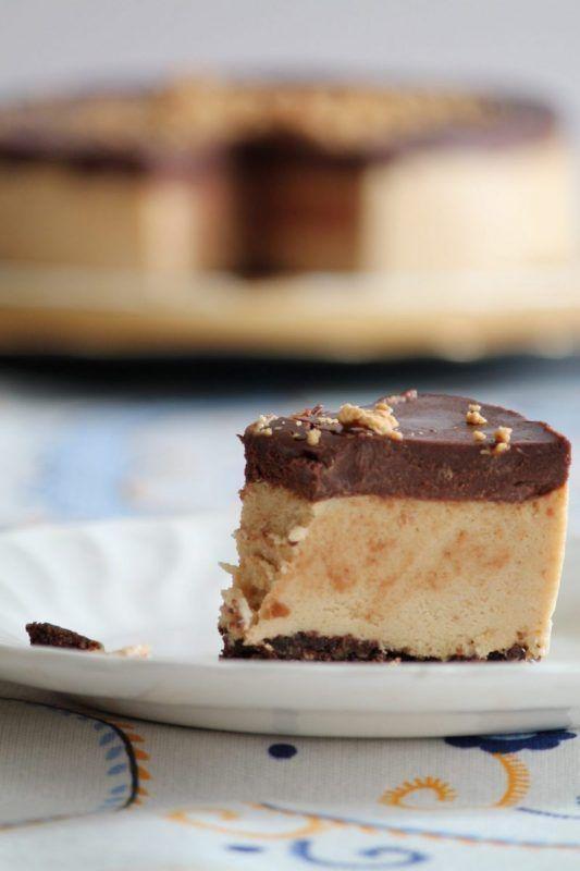 tarta de mousse de turrón y chocolate