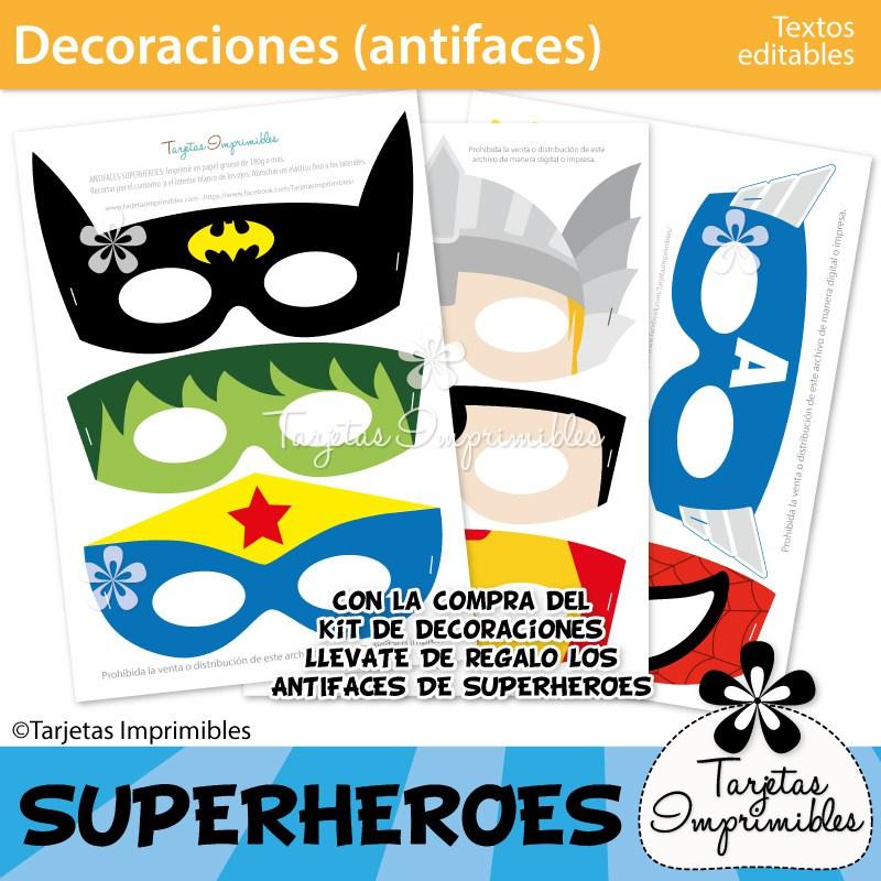 Kit Imprimible Superhéroes Manualidades 2827