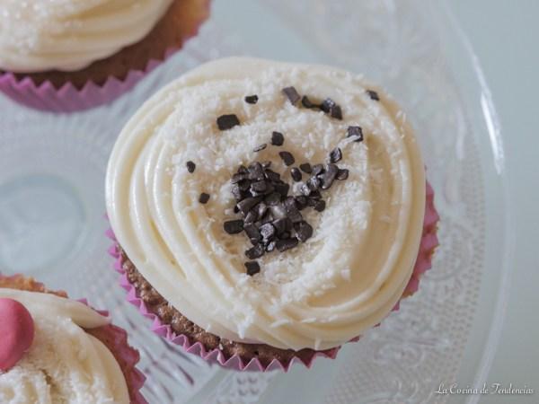 Cupcakes de queso y coco