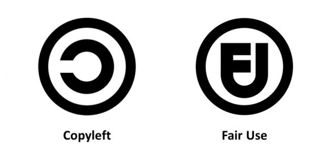logos copyleft fair use