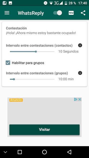 Como enviar respuestas y mensajes automáticos a través de WhatsApp 03