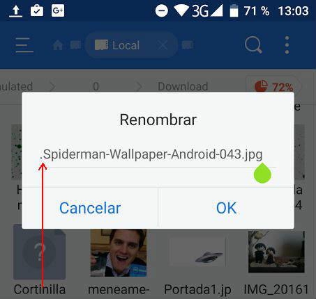Como ocultar archivos en Android y esconder mis fotos videos documentos audios y ficheros para que nadie los vea mediante el uso de estas apps o trucos para terminales o teléfonos móviles y tabletas Android cambiando el nombre del archivo