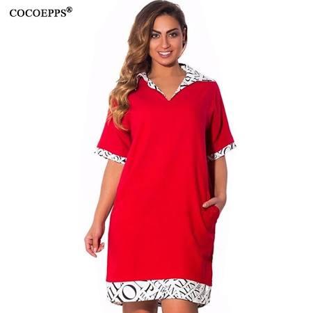 Vestidos de verano tallas grandes 2017 - vestido rojo