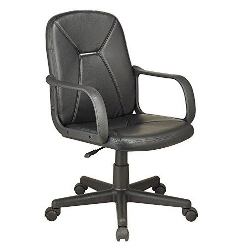 Sillón despacho director modelo GÉNESIS símil piel color negro – Sedutahome