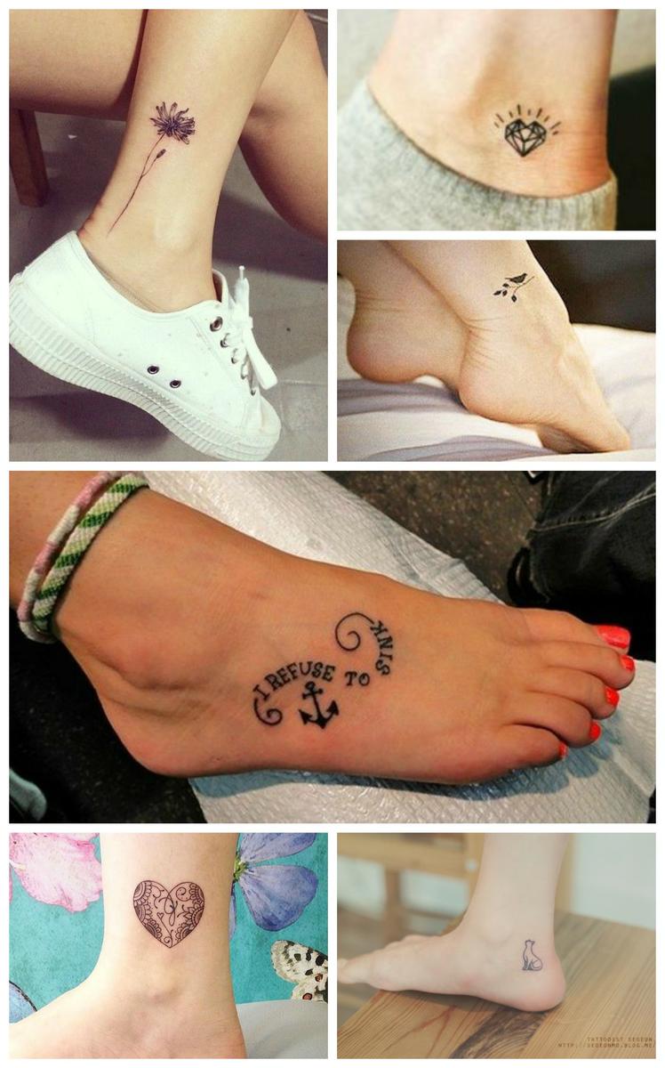 tatuajes pequenos para mujeres en pie