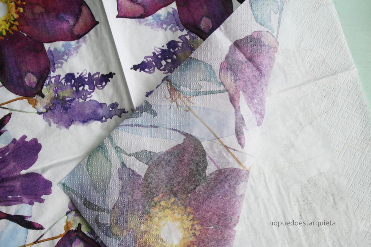 Lámpara REGOLIT IKEA decorada. DIY. Decoupage con servilleta.