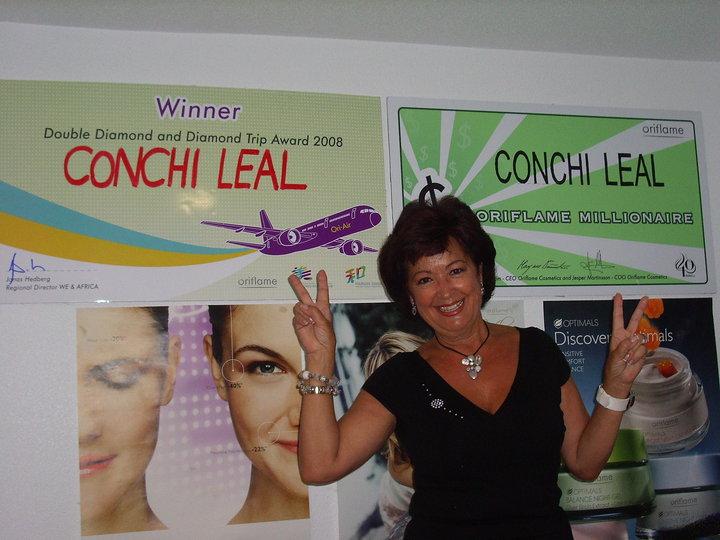 Conchi Leal Ruiz, Doble diamante Oriflame