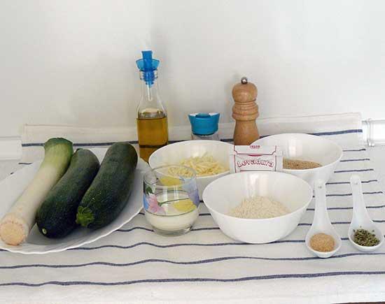 Hamburguesas de calabacín y queso