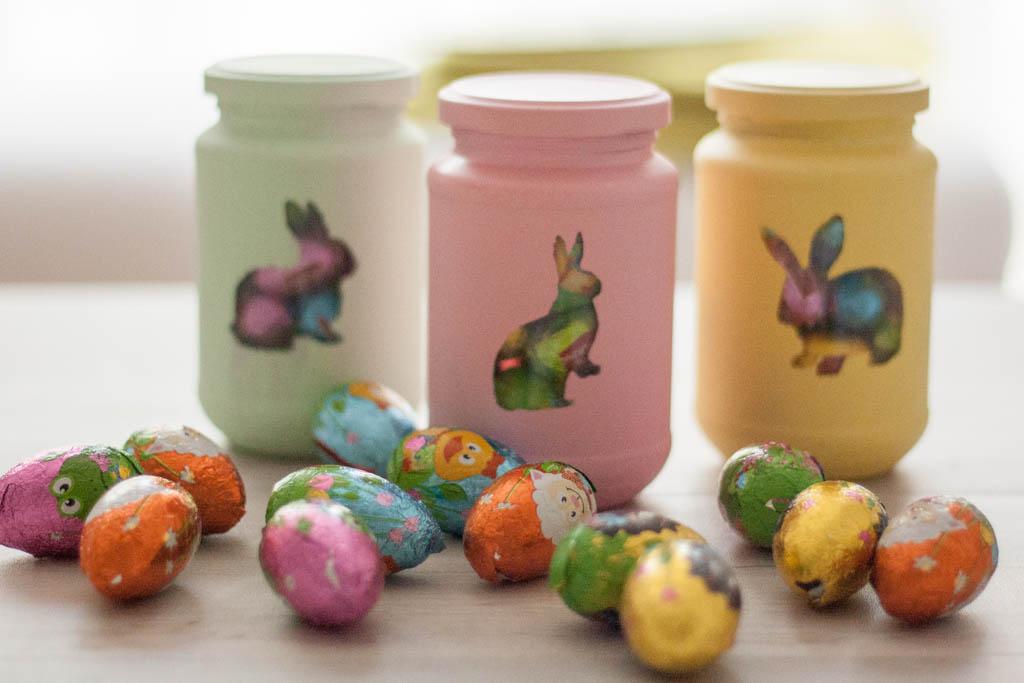 botes para los huevos de pascua