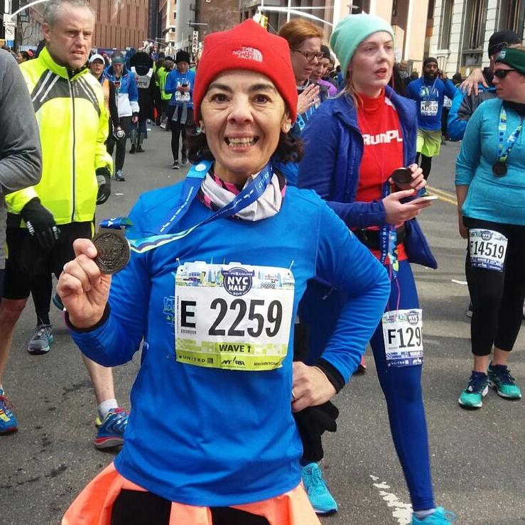 medalla media maraton nueva york