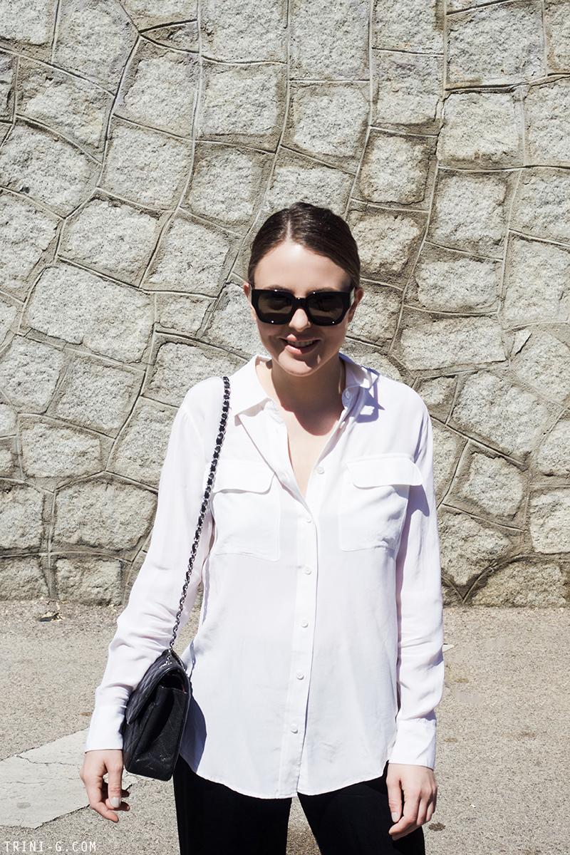 Trini | Equipment signature shirt Chanel flats