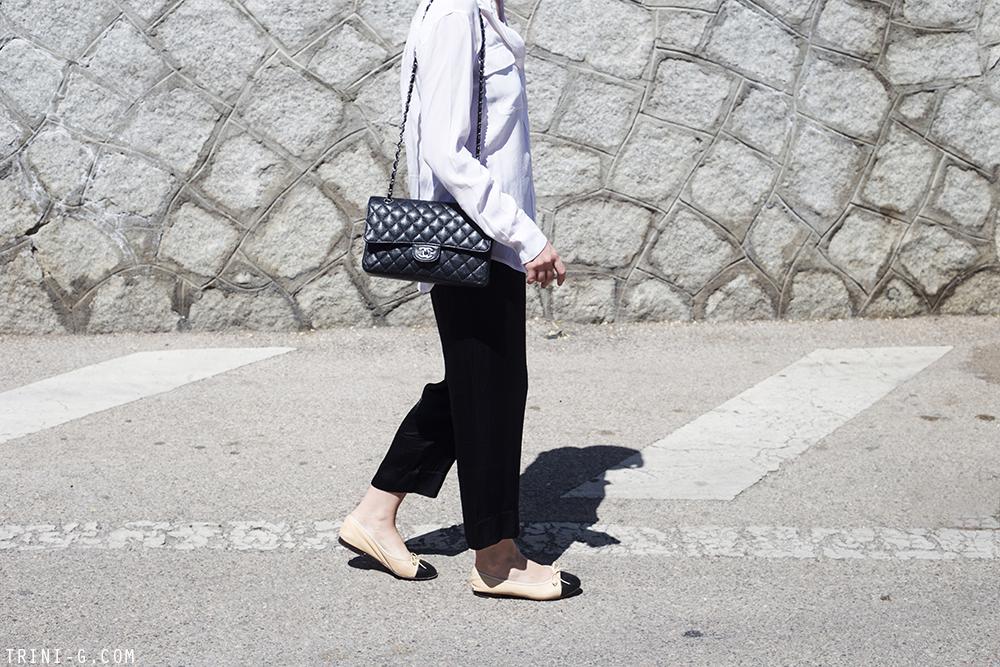 Trini | Equipment signature shirt Chanel flats