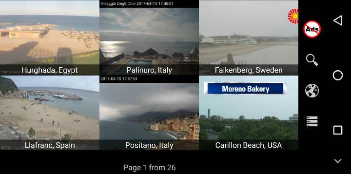 webcams públicas gratuitas de todo el mundo con Earth Online para Android