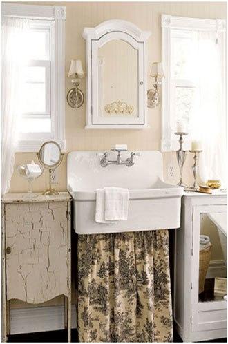 baño estilo vintage
