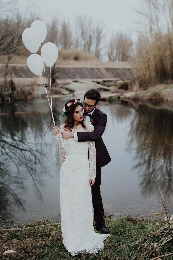 Un elopement con aires bohemios