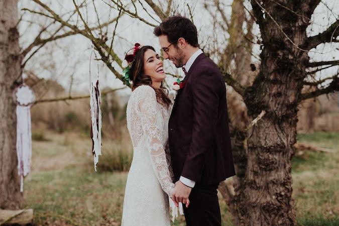 Un elopement con aires bohemios