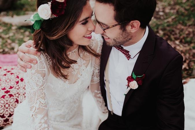 Un elopement con aires bohemios