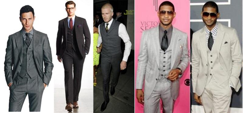 famosos con traje con chaleco