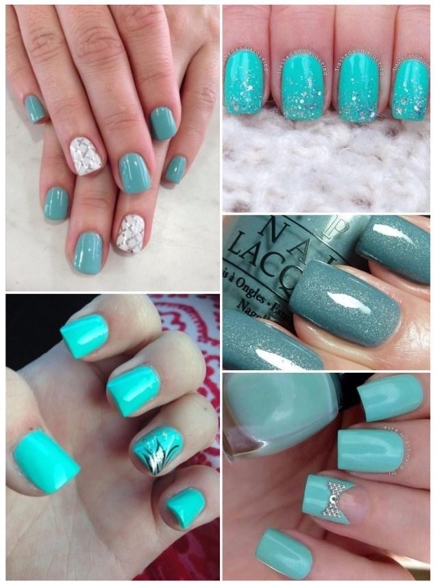 esmaltes de uñas verdes