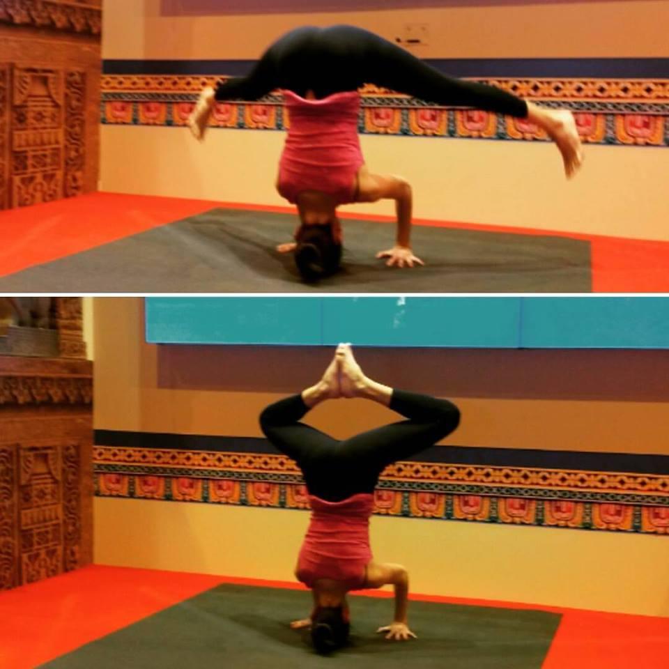 Headstando sobre WideMat