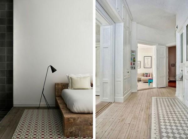 suelos de madera con cerámica