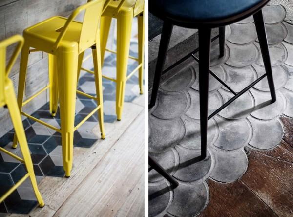 suelos de madera con cerámica