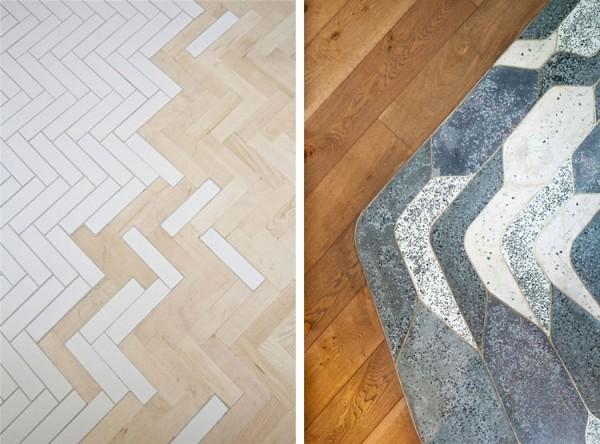 suelos de madera con cerámica