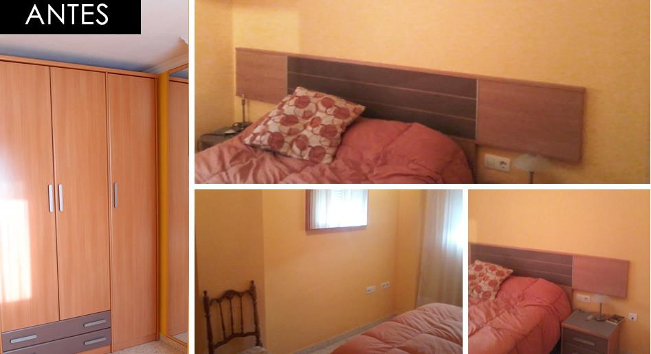 dormitorio antes de redecorar