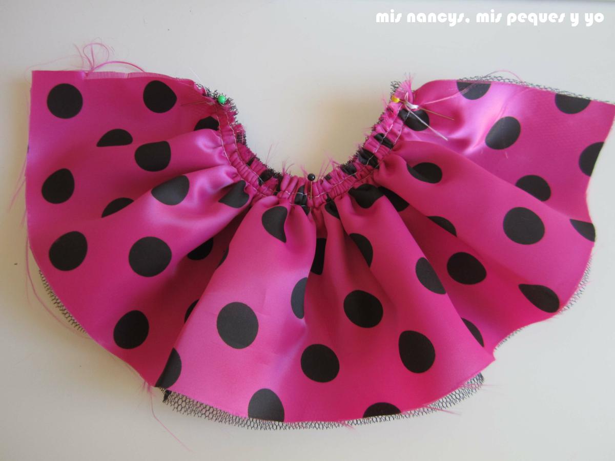 mis nancys, mis peques y yo, Tutorial falda fruncida con tul para Nancy y niñas, telas fruncidas
