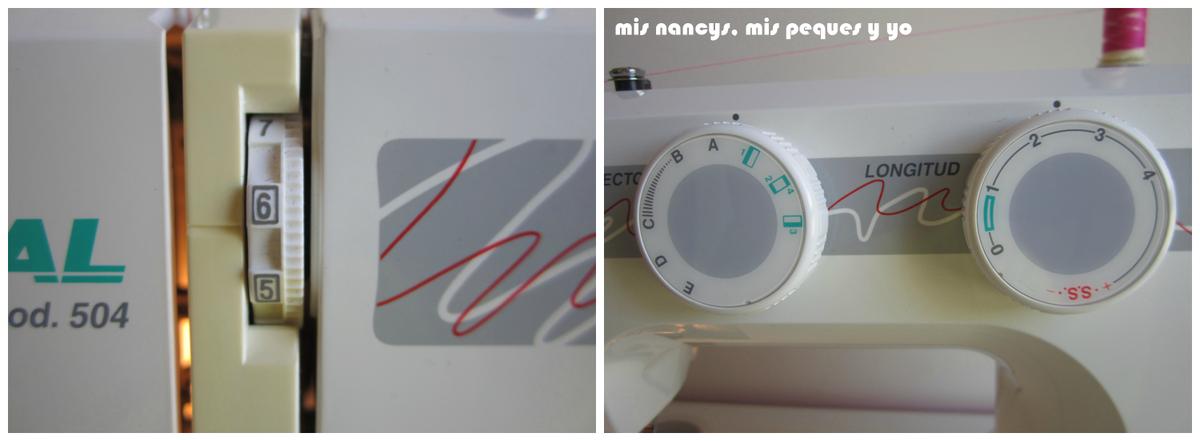 mis nancys, mis peques y yo, Tutorial falda fruncida con tul para Nancy y niñas, preparar máquina de coser para pespunte normal