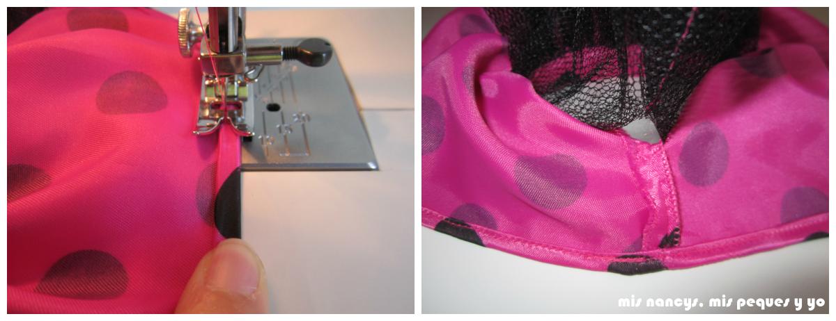 mis nancys, mis peques y yo, Tutorial falda fruncida con tul para Nancy y niñas, coser orilla