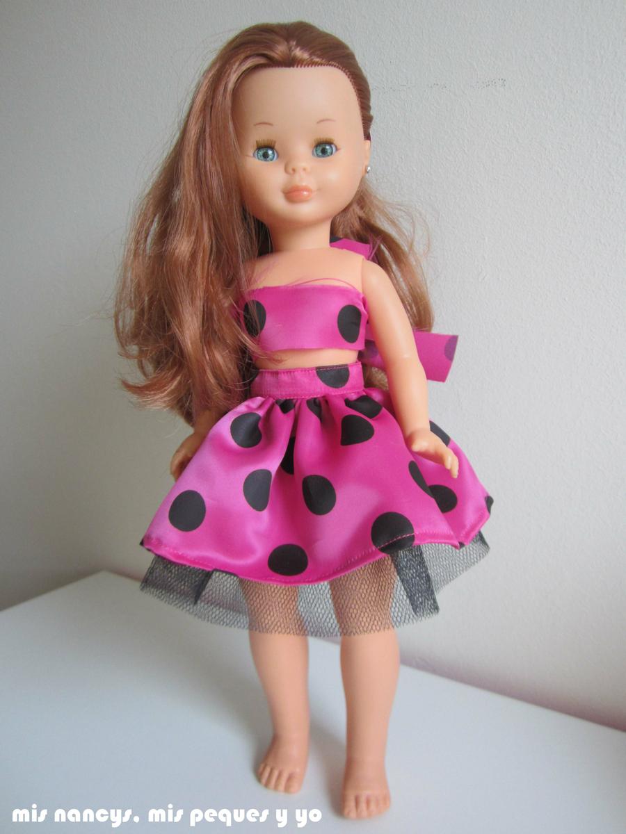 mis nancys, mis peques y yo, Tutorial falda fruncida con tul para Nancy y niñas, falda terminada