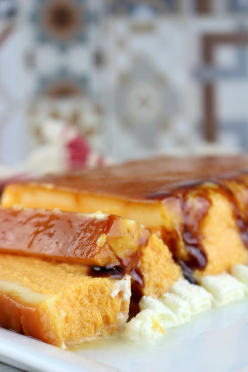 Flan de calabaza sin lactosa