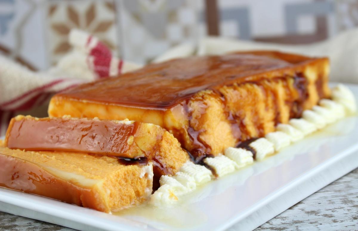 Flan de calabaza sin lactosa