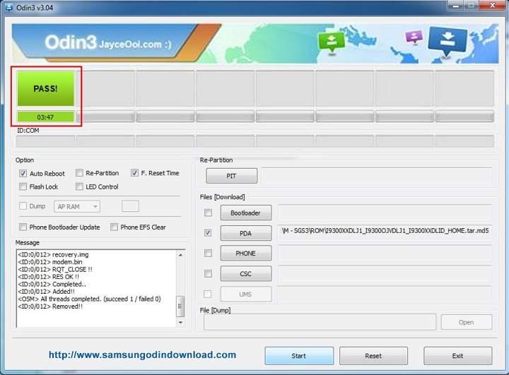 Método de rooteo habitual para Samsung Galaxy S3, S4 S5 S6 S7 ACE Y mediante Odin