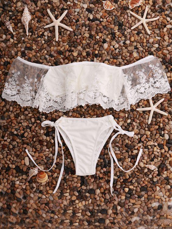favoritos de la playa off the shouder bikini