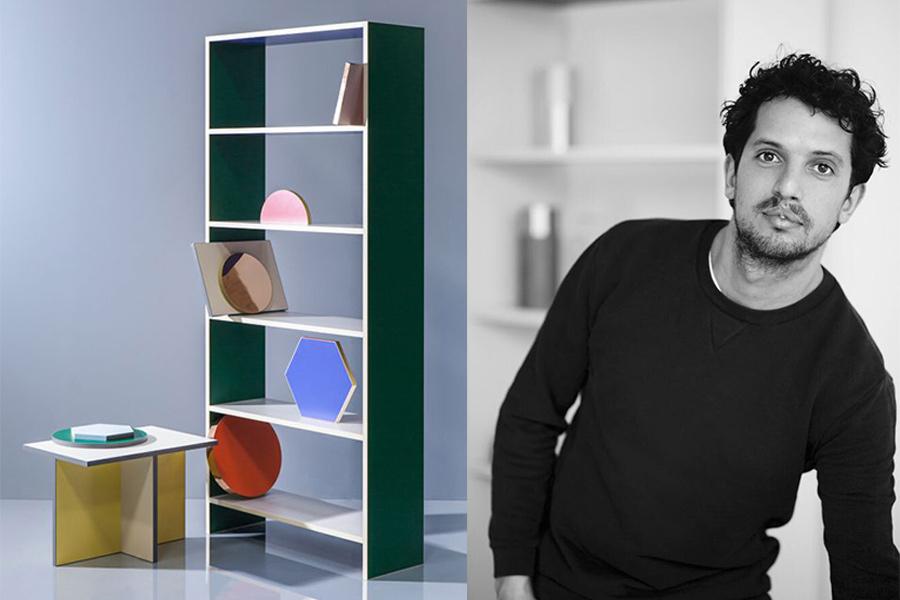 Dise&ntilde;ador Lex Pott y parte de la colecci&oacute;n Chroma (2015).