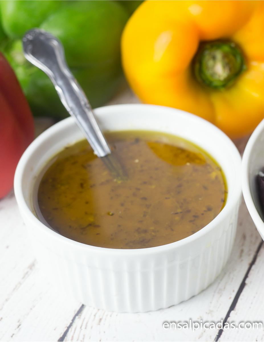 Receta de la vinagreta perfecta.